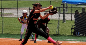 Girl Softball Pitcher