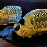 Custom Blue White Softball Gloves