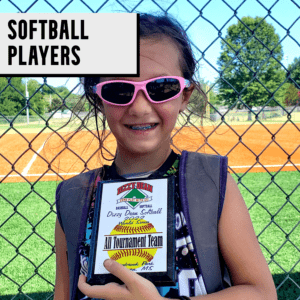 Girl Softball Players